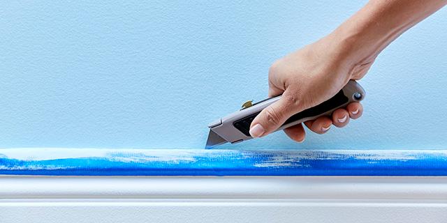 ScotchBlue Sharp Lines Painter's Tape, 1.88 Inches x 60 Yards, 3 Rolls, Blue, Paint Tape Protects Surfaces and Removes Easily, Edge-Lock Painting Tape for Indoor and Outdoor Use