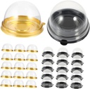 PRETYZOOM Egg Yolk Cake Box Round Cake Boxes Cupula 100pcs Macaron Boxes for Home
