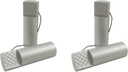 Bundle Taytools 468631 Pack of 4 Each 3/4 x 2-1/4 Inches Bench Dogs Hold Downs for Workbenches, Anodized Aluminum, Side Springs