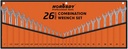 HORUSDY 26-Piece Durable Combination Wrench Set with Roll-up Pouch, Open End Wrench Set for General Household, Garage, Auto Repairs, SAE 1/4” - 1” and Metric 8mm - 24mm
