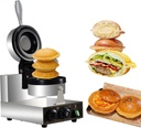 ice Cream Sandwich Maker Ice Cream UFO Burger Maker Ice Cream Waffle Maker 50℃~300℃ Hamburger Press with Digital Timer 5min for Restaurants/Coffee Shops/Food Trucks Singleheadcapping