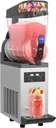 Commercial Slushie Machine - 500W 15L Tank Commercial 110V Slushy Maker Machine 304 Stainless Steel Margarita Machine Efficient Cooling The Ideal Slush Machine for Bars Cafes Restaurants