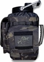 Iron Infidel Battle Bottle - One Gallon Insulated Water Bottle with Dual Carry Handles - 128 oz Tactical Stainless Steel Water Jug & Rugged Extra Large Sleeve with Storage (Black Camo 128 Ounces)