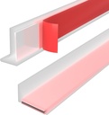 Shower Threshold Water Dam Guard - Self-Adhesive Silicone Waterproof Barrier, Leak-Proof, Flexible, Easy Installation, Customizable Length for Showers, Bathtubs, Sinks, and Countertops by Hzetuu
