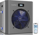 Pool Heaters for Above Ground Pools 16000 BTU Electric Above Ground Pool Heater Pump 120v Swimming Pool Heat Pump WiFi Control Heat Or Cool Spa Heater Pump