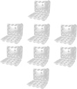 8pcs Cupcake Wrapping Box Stackable Cake Container for Special Occasions and Practical Design for Home Bakery and Events