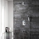 Shower Set in-Wall Concealed Thermostatic Shower Copper Four-Function 200 250 Two-Function Waterfall top Spray Beautiful Practical