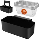 Blackstone Grease Cup & Drip Tray Set - Universal Grease Catcher Compatible with 17/22/28/36" Griddles - Includes 10 Foil Liners & Long/Narrow Hooks - Two Mounting Options