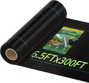 6.5ftx300ft Weed Barrier Landscape Fabric Heavy Duty, Premiun 3oz Garden Geotextile Fabric, Outdoor Weed Blocker Landscaping Fabric, For Driveway Mats, Erosion Control, Ground Cover Weed Barrier