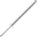 50Pcs Extra Long Pop Rivets, Extended Length, Aluminium Dome Head Steel Shank Mandrel Long-Shaft Blind Rivets (3/16"x2-23/64")
