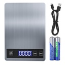 33lb Digital Scale Kitchen Food Scale Weight Grams and Ounces Pounds/Ounces/Grams be Freely Changed for Daily Use, Home Baking Stainless Steel Material
