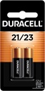 Duracell 21/23 12V Battery, 2 Count (Pack of 1), 21/23 12 Volt Alkaline Batteries, Long-Lasting, Key Fob, Alarm Sensor, Garage Door Openers, and More