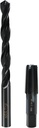 1/4-18 NPT Pipe Tap and 7/16" drill Set, Carbon Steel Hand Threading Plumbing Tap Set for Plumbers Mechanics DIY Thread cutting tools