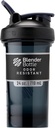 BlenderBottle Shaker Bottle Pro Series Perfect for Protein Shakes and Pre Workout, 24-Ounce, Black