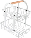 Iron Fruit Basket Dual-layer Snack Basket Kitchen Hanging Fruit Bowl Kitchen Storage