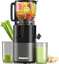 Cold Press Juicer, 5.8" Wide Feed Chute Slow Masticating Juicer Machine for Whole Fruits & Vegetables, Easy to Clean & High Juice Yield