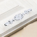 Cabinet Handle Back Plate, 10pcs Zinc Alloy Cabinet Handle Back Plate Retro Style Single Hole Door Handle Backplate(118 Bright Chrome)