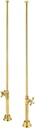 Vintage Tub & Bath Mason Hill Collection Clawfoot Tub Straight Tub Supply Lines with Shut Off Valves