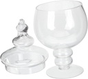 Large Mouth Glass Candy Bowl Lid Lids Candy Jar Cookie Jar Snack Storage Perfect for Home Office