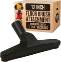 MP Maresh Products Compatible with Shop Vac 1-1/4" Vacuum Cleaners Floor Brush Vacuum Attachment for Wet Dry Shop Vacuums Ideal for Bare Floors and Walls - Durable Efficient Cleaning Tool 12 Inch