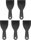 HARFINGTON 5pcs Putty Scraper 3" Width 6mm Thin Flexible Plastic Putty Knives for Taping Drywall Spreading Painting Wall Scratching