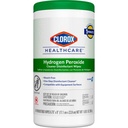 Clorox Healthcare Hydrogen Peroxide Cleaner Disinfectant Wipes, 6.75" x 9", 95 Count (Package May Vary)