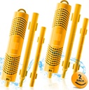 Spa in-Filter Mineral Sticks Parts for Hot Tub Filter Cartridge, Last for 4 Months, Yellow, 2PCS
