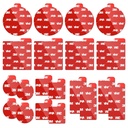 3M Double Sided Tape Heavy Duty, 20PCS VHB 5952 Adhesive Pads - 1 in & 2 in Squares and Dots, 1x2 in Rectangles, Strong Hold Mounting Tape for Crafts, Photos, Home & Office Use