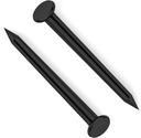 1 Inch Black Hardware Nails, Carbon Steel Flat Nails, Wood Nails, Wall Nails, Common Nails, 500 PCS