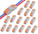 Nyamah Sales Wire Clip Conektor, Universal Connection Terminals, Circuit Inline Splices Electric Connectors, Quick Connect & Freely Assemble Electrical Splicing Kit for Compact (2 In 2 Out, 12)