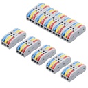 XELYTON Wire Clip Conektor, Universal Connection Terminals, Circuit Inline Splices Electric Conactors, Quick Compact & Freely Electrical Splicing Kit for Compact (3 In 3 Out, 5)