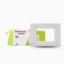 Jangkar oleh Panasonic Roma Klasik 8 Modul Horisontal Tresa Glossy White Plate untuk Switch Board (Putih, 30384WH- PK 2)