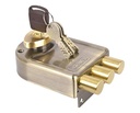 Europa 8123AB Door Lock (Brass Antique, 20 mm)