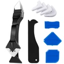 King & Charles Silicone Caulking Tool Kit, 3in1 Caulk & Grout Remover Tool