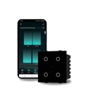 AZIOT Smart Wi- Fi Modular 4 Gang Premium Touch Switch (6 Amps Masing-masing) - GLASS (Not Acrylic): Angkat Rumah Anda dengan Kendali Effortless (Cocok di Anchor Roma Klasik dan Seruitan Plat Rumah)