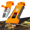 Alat Razor Blade Scraper dengan 15pcs Extra Blades, Cleaning Razor Scraper untuk Glass, Glass Top Stove Scraper untuk Pintu Oven, Coolity Scraper, Cat Scraping Kaca dari Kaca