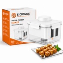 E-COSMOS ® Tofu Maker and Draining Mold, Stainless Steel Spring- Loaded Water Remover for Tahu, Paneer & Greek Yogurt, BPA-Free Fooding-Safe Maker for Firm & Extra Firm Tofu