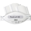 3M Aura Partikulator Repirator 9205 +, N95, Individually Wrapped, 3 Panel Flat Fold Design Memungkinkan untuk Movemensi Fasilitas