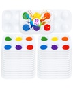 Tuan Pen- Paint Palet plastik, 30 Pack, 6 Wells