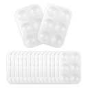 16PCS White Plastic Paint Trays - Escalypfor Painting Parties, DIY Crafts, and Art Painting
