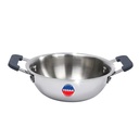 TOSAA TRIGHLY MINI KADHAI- 3 Layer Base, Ideal for Frying, Tadka, Compact & Heavy Duty 124; Induksi dan Gas Stove Compatible 124; Multidestly Cookware 124; 650 ml