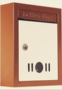 Kotak Huruf Metal Mail Kelas Tinggi (Brown) untuk Home and Gate Office Wall Mount Box Ukuran 9 * 11 * 3 inci