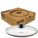 Hawkins 26 cm Glass Lid, Teughtened Glass Lid with Stainless Steel Rim, Pan Lid, Transparent (LID26G)