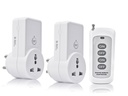 Blackt Electrotech BT16H 14; 3- Pin Nirkabel RF Remote Control Outlet Switch Socket 14; 230V 10A Plug dengan 1 Remote 124; 100m Rentang 124; untuk Light, Fan, TV & Appliances (2 Socket + 1 Remote)