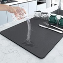 PANCA Dish Drying Kitchen Mat 124; Large Water Absorbend Utensil Drying Mack Mat 14; Anti- Slip Kitchen Accesories untuk Rumah 124; Organiser Mat untuk Sink, Dining Table & Vessel Draining (40x 60 cm)