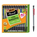 PIC Xtra Smooth Mechanical Pencil, 0.7 mm Medium Point, 40-Count Pack