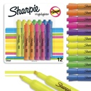 Sharpie Tank Highlighters, Asported Colors, Chisel Tip, Kembali ke Esensial Sekolah, Guru & Office Supplies, Smear- Resistant, 12- Pack