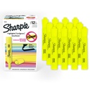 Sharpie Tank Highlight, Chisel Tip, Fluorescent Yellow, 12 Count
