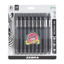Zebra Pen Z- Grip Retractable Ballpoint Pen, Black Ink, 1.0mm, 18- Pack