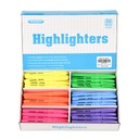 Larlan Highlighters, Chisel Tip, Alset Fluorescent, 96 Count Bulk Pack